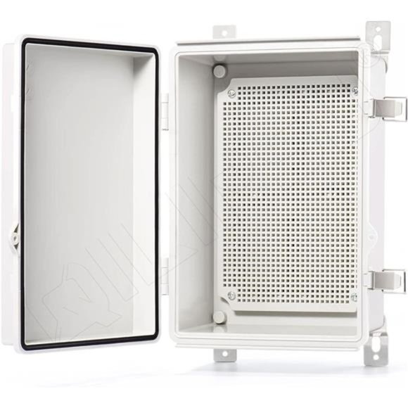 Stainless Steel Latch 285x195x130mm Junction Box, Grey (11.2"x7.7"x5.1") - Picture 1 of 6
